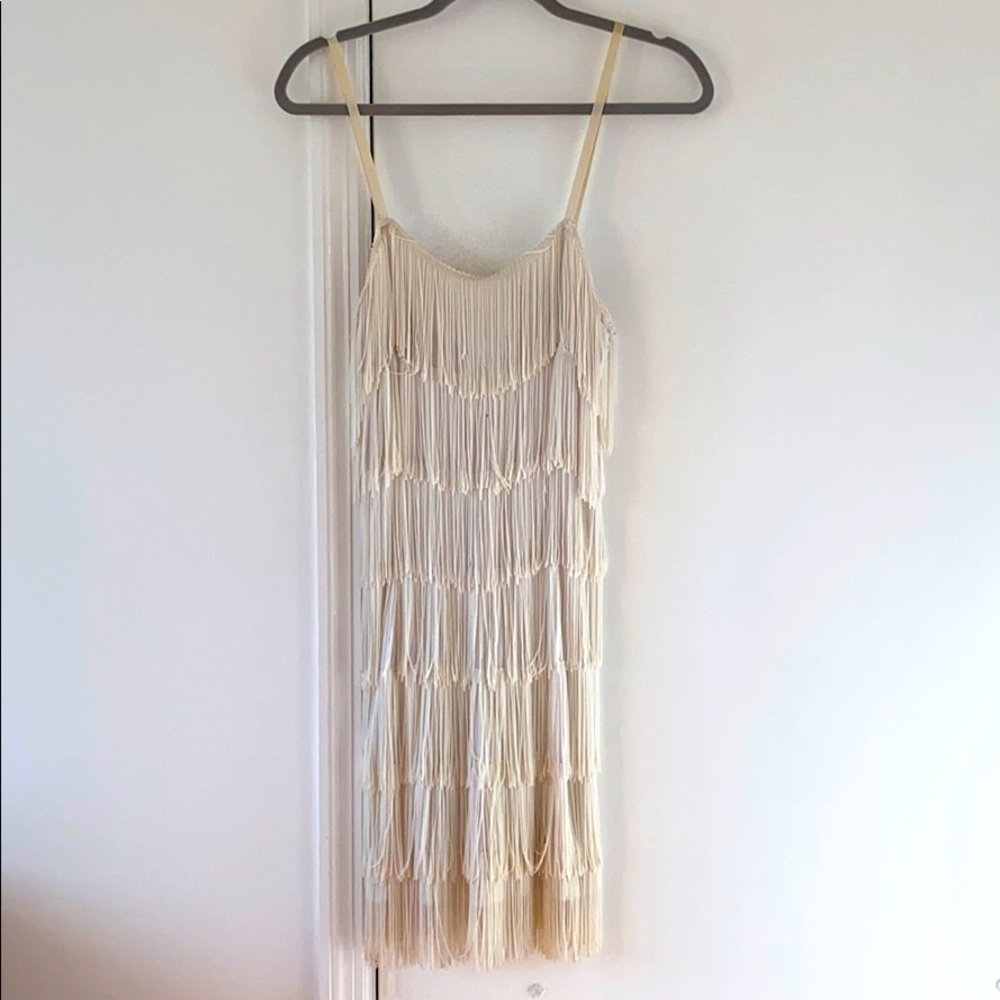 Cream/white flapper dress
